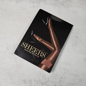 Honey Birdette Mocha Sheers Stay Up Stockings Thigh Highs Hosiery Size L